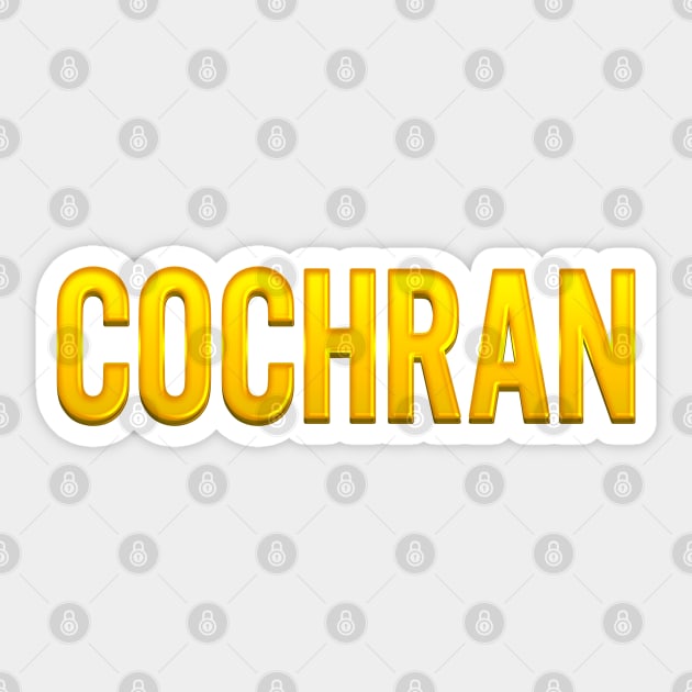 Cochran Family Name Sticker by xesed